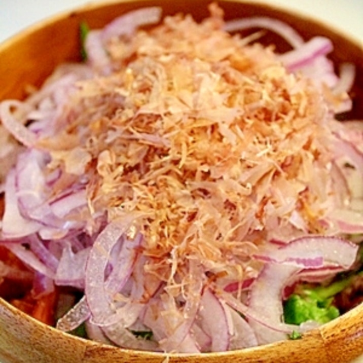 赤玉ねぎのサラダ レシピ 作り方 By プチなすび 楽天レシピ